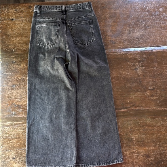 Alexander Wang "Drill" Denim X Charcoal flare leg Jeans - Picture 6 of 8